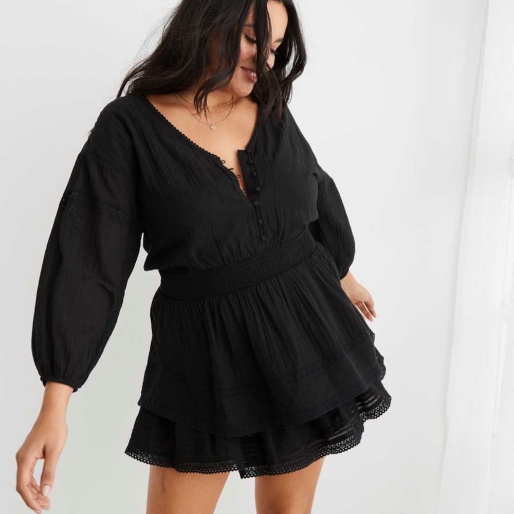 Aerie Rock n Ruffle Dress